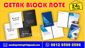 CETAK BLOCK NOTE CEPAT MURAH JAKARTA TIMUR LAYANAN 24 JAM
